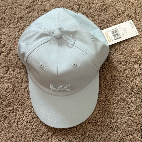 NWT MICHAEL KORS Light Blue Logo Cap/Hat One Size - Picture 2 of 8